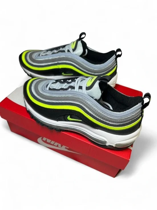 Nike Air Max 97 ‘Platinum Black Volt' - Brand New - Picture 4 of 8
